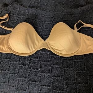 Tan Seamless T-Shirt Bra with Underwire